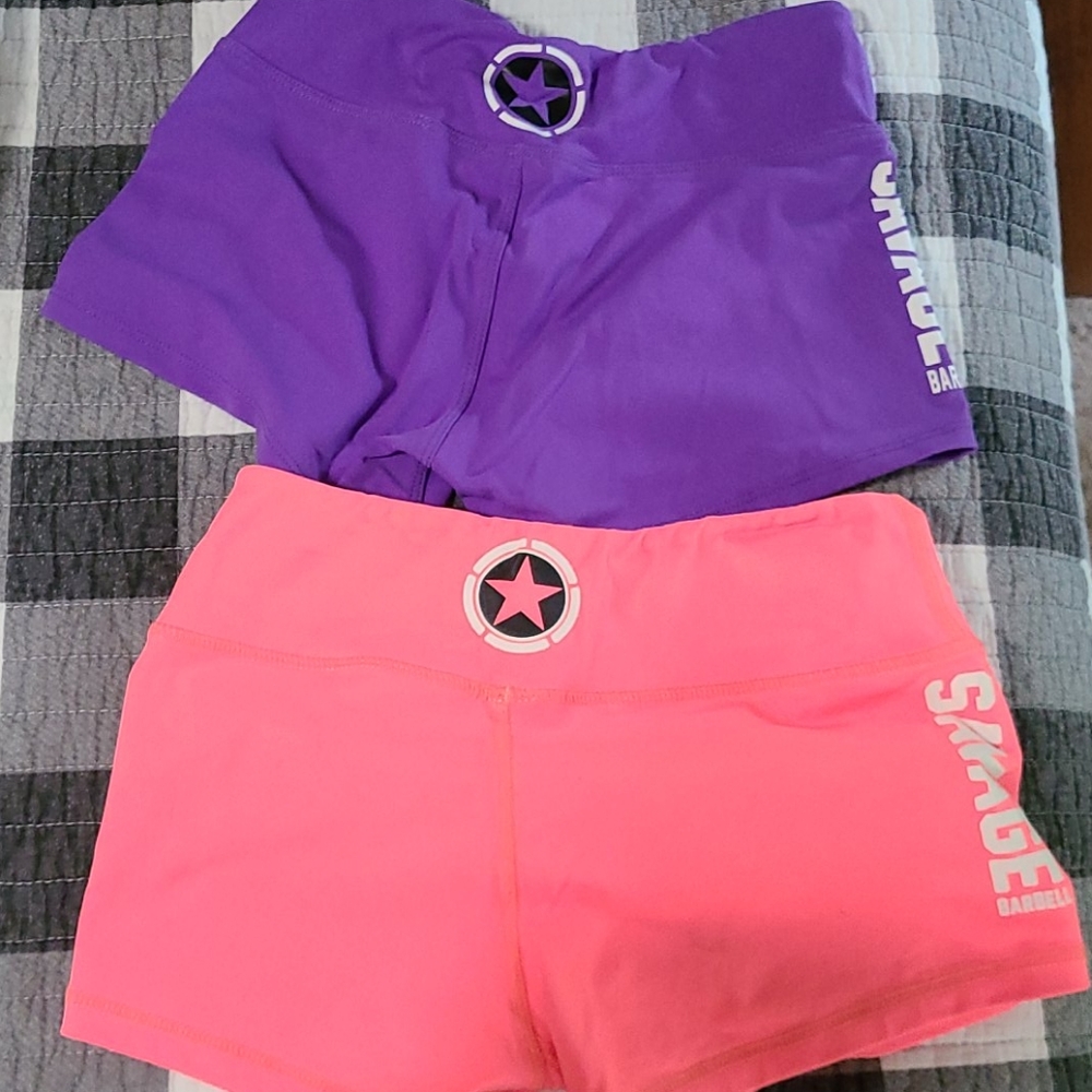SOLD!!Savage Barbell workout shorts